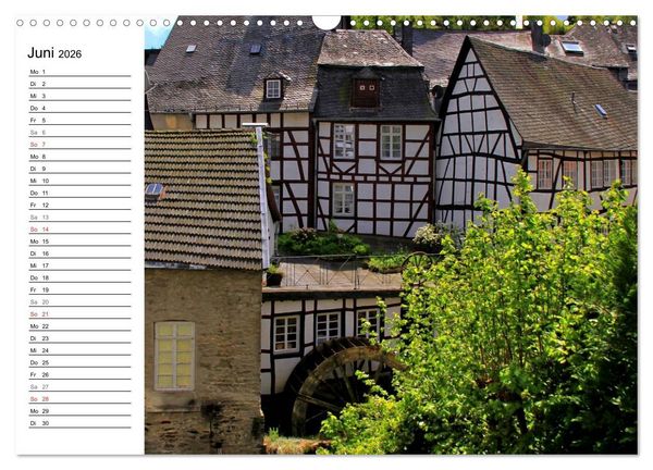Produktbild: Eine Perle in der Eifel - Monschau (Wandkalender 2026 DIN A3 quer), CALVENDO Monatskalender