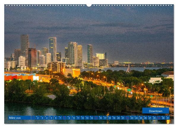 Produktbild: Kunterbuntes Miami (Wandkalender 2026 DIN A2 quer), CALVENDO Monatskalender