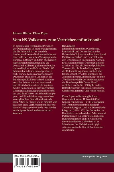 Produktbild: Vom NS-Volkstum- zum Vertriebenenfunktion&auml;r