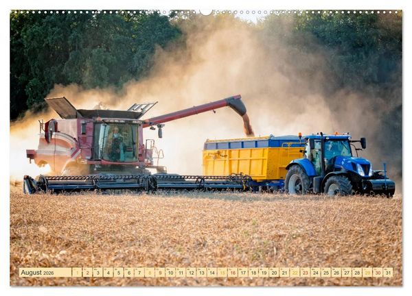Produktbild: Giganten in der Landwirtschaft - M&auml;hdrescher (Wandkalender 2026 DIN A2 quer), CALVENDO Monatskalender