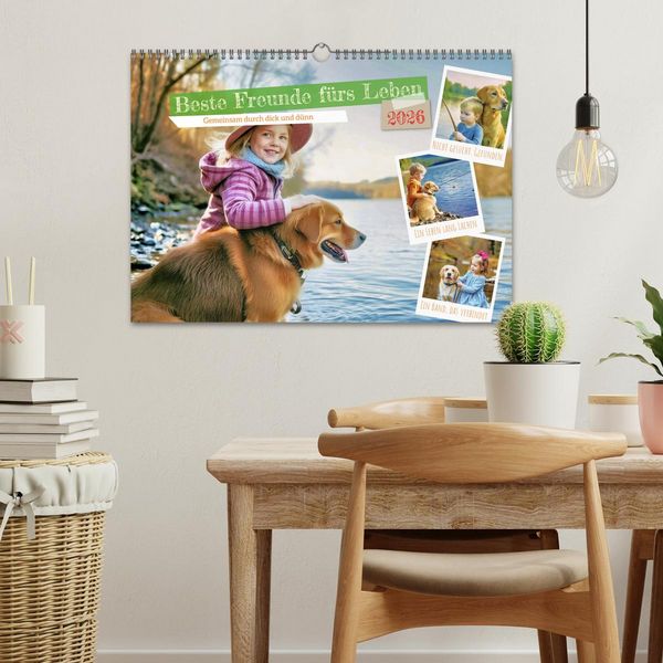 Produktbild: Beste Freunde f&uuml;rs Leben (Wandkalender 2026 DIN A3 quer), CALVENDO Monatskalender
