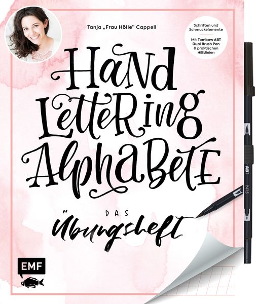 Produktbild: Handlettering Alphabete &ndash; Das &Uuml;bungsheft mit original Tombow ABT Dual Brush Pen