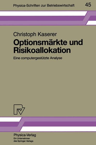 Produktbild: Optionsm&auml;rkte und Risikoallokation
