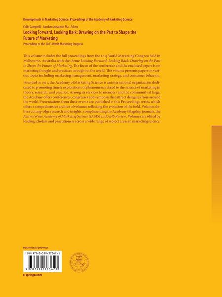 Produktbild: Looking Forward, Looking Back: Drawing on the Past to Shape the Future of Marketing