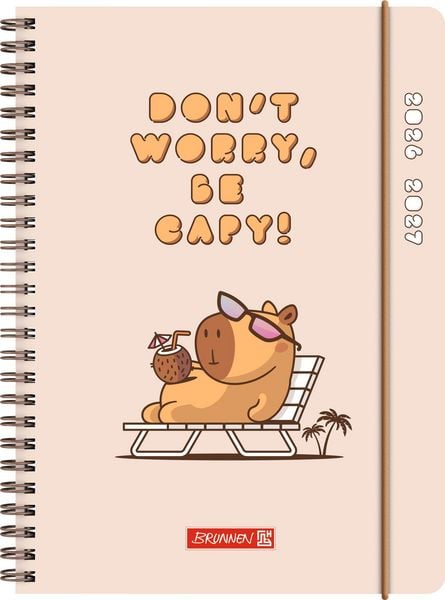 Schülerkalender 2026/2027 'Capy' | A5, Kunststoff