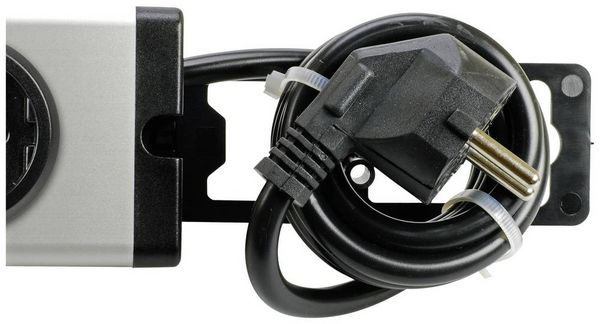 Produktbild: Ehmann 0600x00032031 Steckdosen-Verteiler Silber, Schwarz Schutzkontakt 1St.