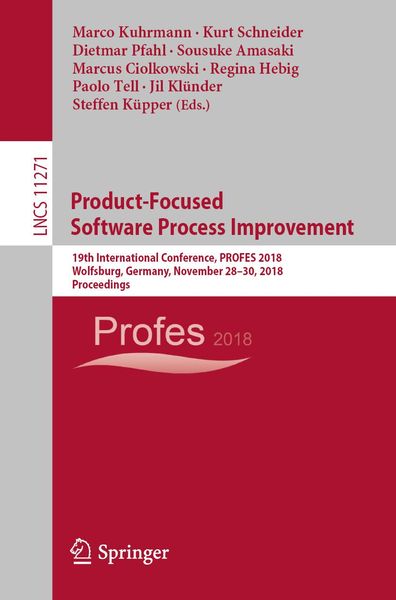 Produktbild: Product-Focused Software Process Improvement