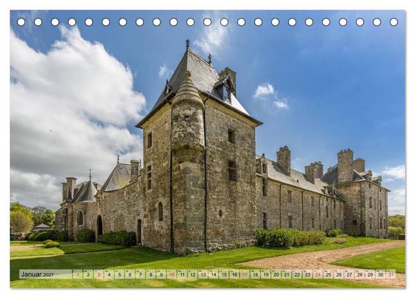 Produktbild: Bretagne - Felsenk&uuml;ste, Sandstr&auml;nde und viel zu sehen (Tischkalender 2027 DIN A5 quer), CALVENDO Monatskalender