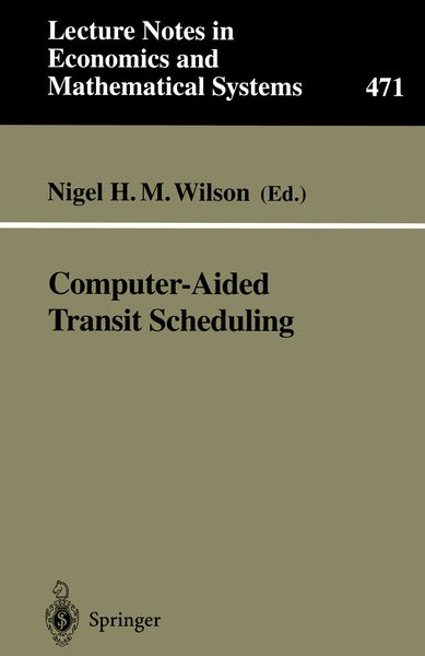Produktbild: Computer-Aided Transit Scheduling