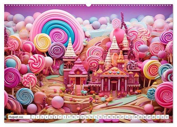Produktbild: Zuckertr&auml;ume im Candyland (hochwertiger Premium Wandkalender 2026 DIN A2 quer), Kunstdruck in Hochglanz