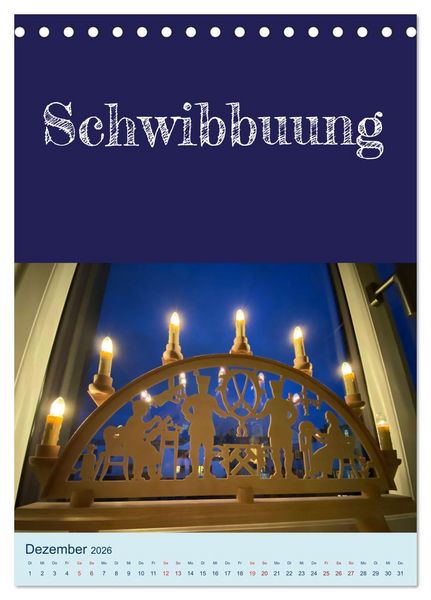 Produktbild: Erzgebirgischer Mundartkalender (Tischkalender 2026 DIN A5 hoch), CALVENDO Monatskalender
