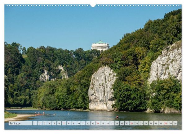 Produktbild: Die Donau zwischen Weltenburg und Passau (Wandkalender 2026 DIN A2 quer), CALVENDO Monatskalender