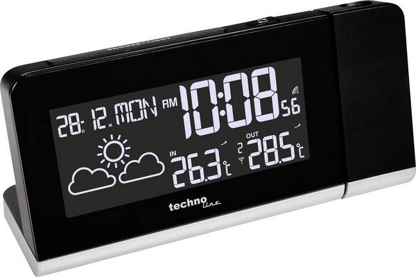Produktbild: Techno Line Technoline WT 539 Funk Wecker digital Schwarz