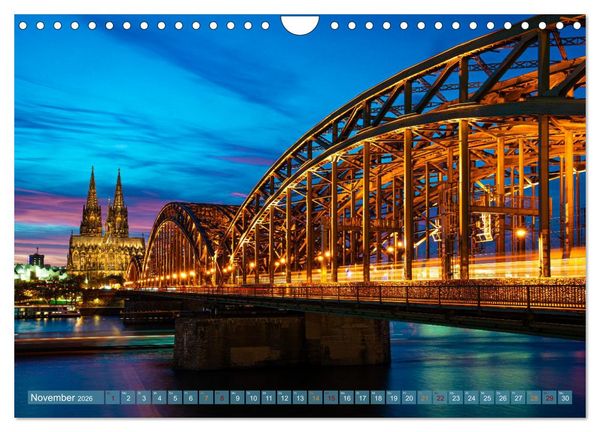 Produktbild: RIVERSIDE BLUES - Abends am Fluss (Wandkalender 2026 DIN A4 quer), CALVENDO Monatskalender