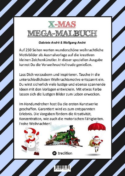 Produktbild: X-MAS MEGA MALBUCH - SPEZIAL EDITION - TOLLE UND LUSTIGE WEIHNACHTSMOTIVE ZUM AUSMALEN IN DER WEIHNACHTSZEIT