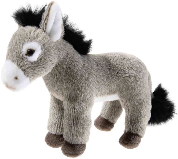 Produktbild: Heunec 286672 - Misanimo Esel stehend, Pl&uuml;schtier, 20cm