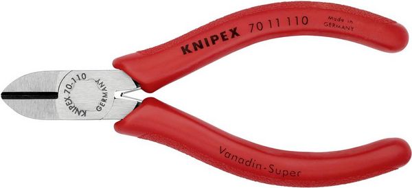 Produktbild: Knipex 70 11 110 Werkstatt Seitenschneider mit Facette 110mm