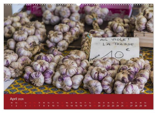 Produktbild: March&eacute; Provencal - M&auml;rkte der Provence (hochwertiger Premium Wandkalender 2026 DIN A2 quer), Kunstdruck in Hochglanz