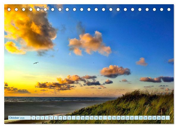 Produktbild: Beach Light Inspiration (Tischkalender 2026 DIN A5 quer), CALVENDO Monatskalender