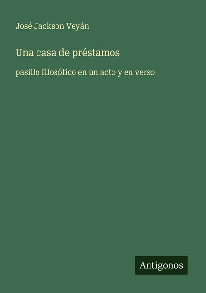Produktbild: Una casa de pr&eacute;stamos