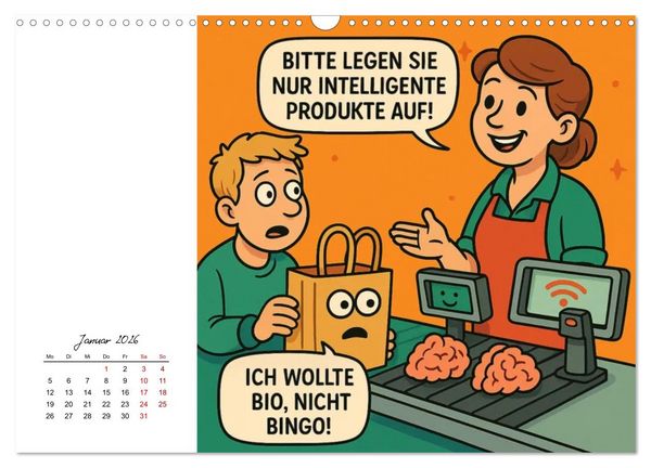 Produktbild: Job-Chaos total - voll Panne, voll verpeilt (Wandkalender 2026 DIN A3 quer), CALVENDO Monatskalender