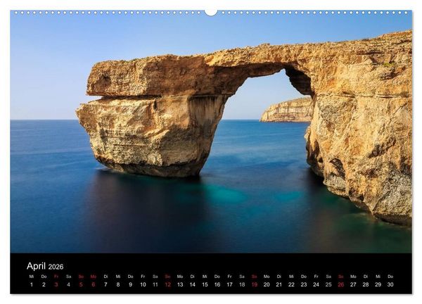 Produktbild: Maltesische Ansichten (Wandkalender 2026 DIN A2 quer), CALVENDO Monatskalender