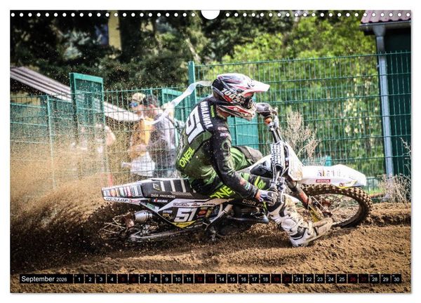 Produktbild: Motocross Racing 2026 (Wandkalender 2026 DIN A3 quer), CALVENDO Monatskalender