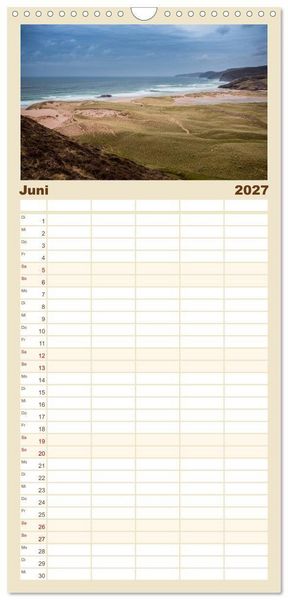 Produktbild: Familienplaner 2027 - Die Highlands - Schottlands rauher Nordwesten mit 5 Spalten (Wandkalender, 21 x 45 cm) CALVENDO