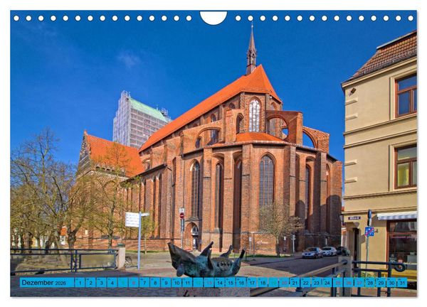 Produktbild: Hansestadt Wismar - Sehnsuchtsort (Wandkalender 2026 DIN A4 quer), CALVENDO Monatskalender