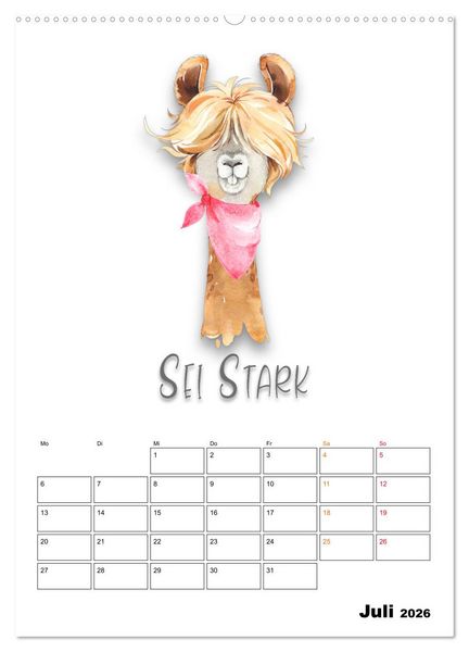 Produktbild: Bleib cool - Gute-Laune-Kalender (Wandkalender 2026 DIN A2 hoch), CALVENDO Monatskalender