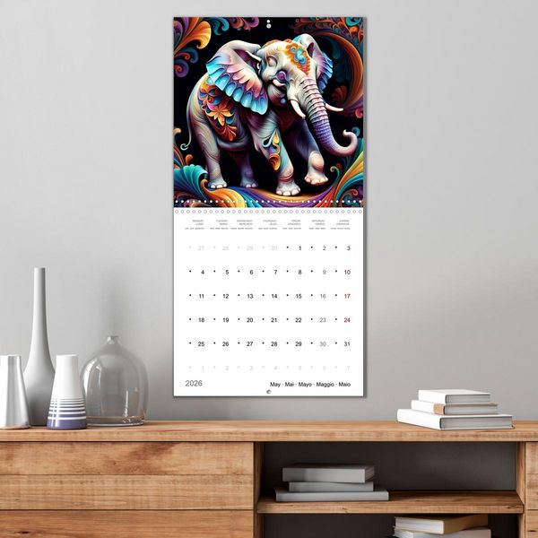 Produktbild: La joie animale (Calendrier mural carr&eacute; 2026 30x30 cm) Calendrier double avec une page pour vos prises de notes