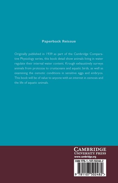 Produktbild: Osmotic Regulation in Aquatic Animals