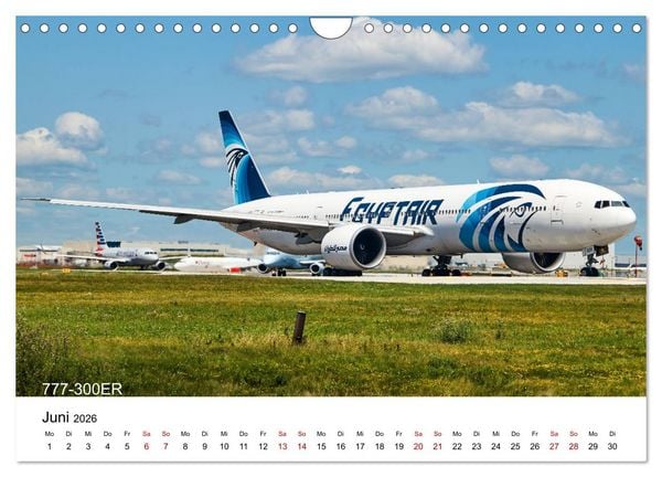 Produktbild: Flugzeuge von Boeing (Wandkalender 2026 DIN A4 quer), CALVENDO Monatskalender