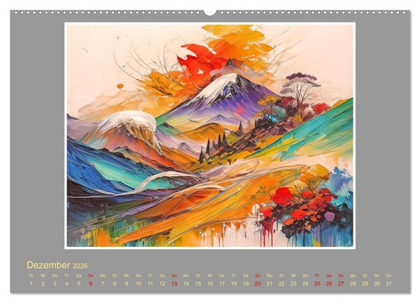 Produktbild: Expressionistische Landschaften (Wandkalender 2026 DIN A2 quer), CALVENDO Monatskalender