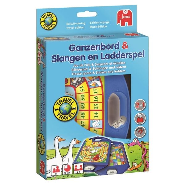 Gänsespiel & Schlangen und Leitern Kompaktspiel