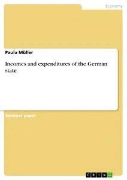 Produktbild: Incomes and expenditures of the German state