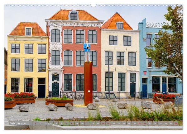 Produktbild: Ein Blick auf Vlissingen in Zeeland (Wandkalender 2026 DIN A2 quer), CALVENDO Monatskalender