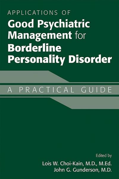 Produktbild: Applications of Good Psychiatric Management for Borderline Personality Disorder