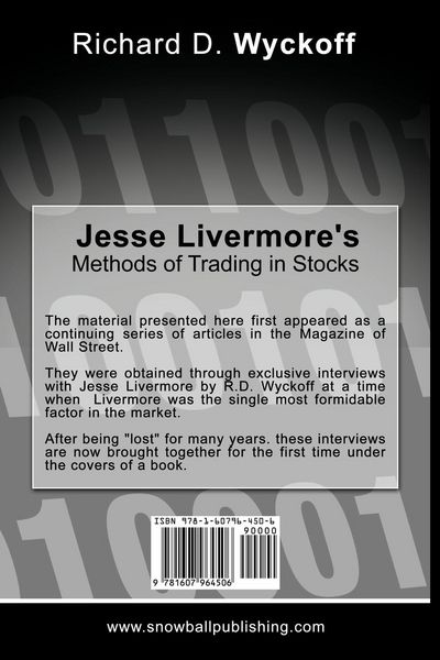 Produktbild: Jesse Livermore's Methods of Trading in Stocks