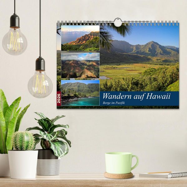 Produktbild: Wandern auf Hawaii - Berge im Pazifik (Wandkalender 2026 DIN A4 quer), CALVENDO Monatskalender