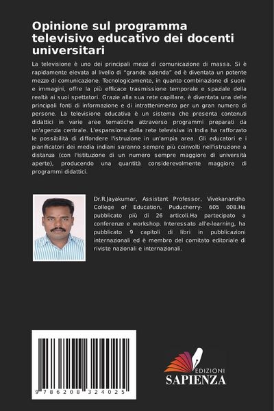 Produktbild: Opinione sul programma televisivo educativo dei docenti universitari