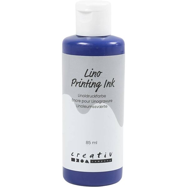 Creativ Company Linoldruckfarbe, Blau, 85 ml, 1 Fläschchen