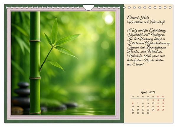 Produktbild: Feng Shui - Symbole f&uuml;r die Harmonie des Qi (Wandkalender 2026 DIN A4 quer), CALVENDO Monatskalender