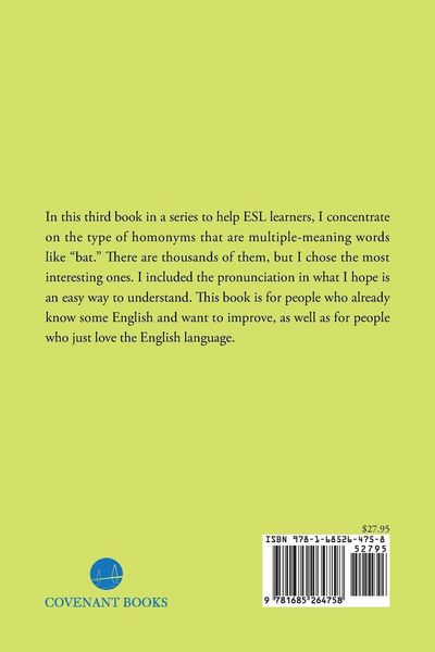 Produktbild: Homonyms; Multiple-Meaning Words; Or One Reason English is Difficult to Learn