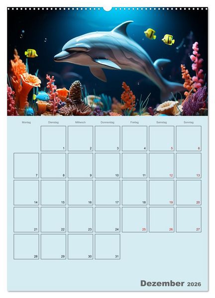 Produktbild: Schiffe, Fische und Piraten (Wandkalender 2026 DIN A2 hoch), CALVENDO Monatskalender