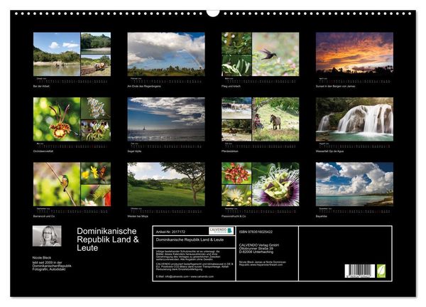 Produktbild: Dominikanische Republik Land & Leute (Wandkalender 2026 DIN A2 quer), CALVENDO Monatskalender