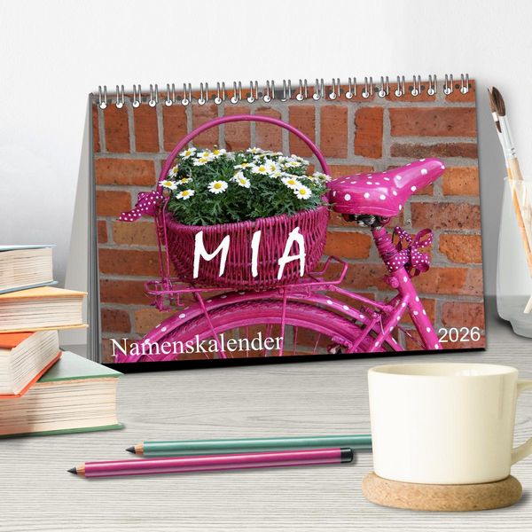 Produktbild: MIA - Namenskalender (Tischkalender 2026 DIN A5 quer), CALVENDO Monatskalender