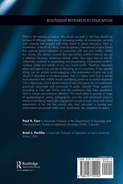Produktbild: Educating for Peace in a Time of Permanent War