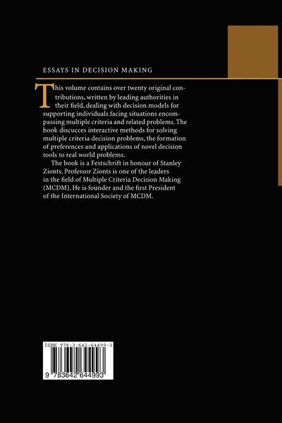 Produktbild: Essays In Decision Making