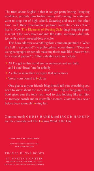 Produktbild: Elements of F*cking Style